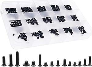 300Pcs Black Laptop Notebook Computer Replacement Screws Kit for Lenovo Toshiba Gateway Samsung HP IBM Dell Sony Acer Asus SSD Hard Disk SATA