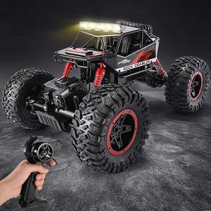 RC Cars 114 Scale Remote Control Car 4WD Dual Motors Rock Crawler Speed 20 Kmh All Terrains Electric Toy Off Road RC Monster Truck with Two Rechargeable Batteries for Boys Kids and Adults