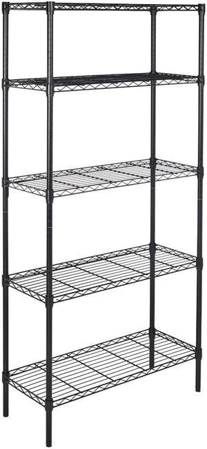 5 Tier Garage Storage Metal Rack Shelving Shelves Unit Standing Space Save