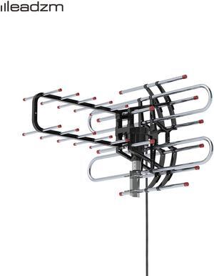 TA-851B 360°Rotation UV Dual Frequency 45-860MHz 22-38dB Open Antenna Silver