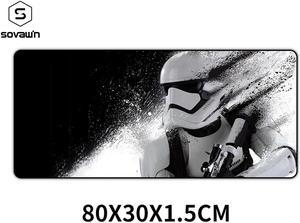 80x30cm Star Wars Gaming Mouse Pad XXL Computer Mousepad Large XL Rubber Desk Keyboard Mouse Pad Mat Gamer for Call of Duty 3 Gaming Mouse Pad 01