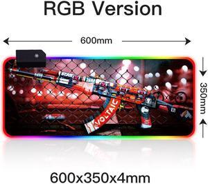 Large RGB LED Gaming Mouse Pad Gamer Mousepad LED Light Illuminated USB Wired Colorful Luminous Non-Slip Mouse Mice