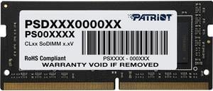 Patriot Memory Signature 16GB DDR4 2666 (PC4 21300) CL19 1.2V 260-Pin SODIMM Memory Module - PSD416G266681S