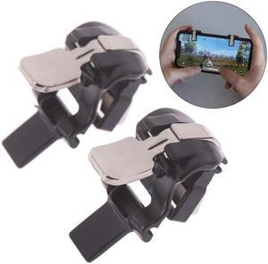 1 pair Black mobile phone gaming trigger fire button shooter controller