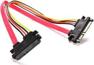 0.3M 22Pin SATA Male to 7+15 Pin Female Serial ATA SATA Cable Data Power Combo Hard drive Extension Cable Connector