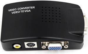 AV RCA  to  NTSC PAL VGA  Signal Adapter Converter Video Switch Box Composite for Computer Laptop PC