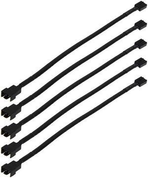 5pcs/lot 4 Pin PWM Connector Case Fan Extension Power Cable Compure CPU Cooling System for Computer Case Fan 12inch