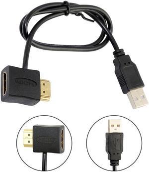 Black 1m USB Jack Aux 2.5mm 3.5mm Mono Audio 4 Pole cable USB2.5 2.5 mm USB  jack USB 2.0 to DC2.5mm 2A charging power cable 3FT