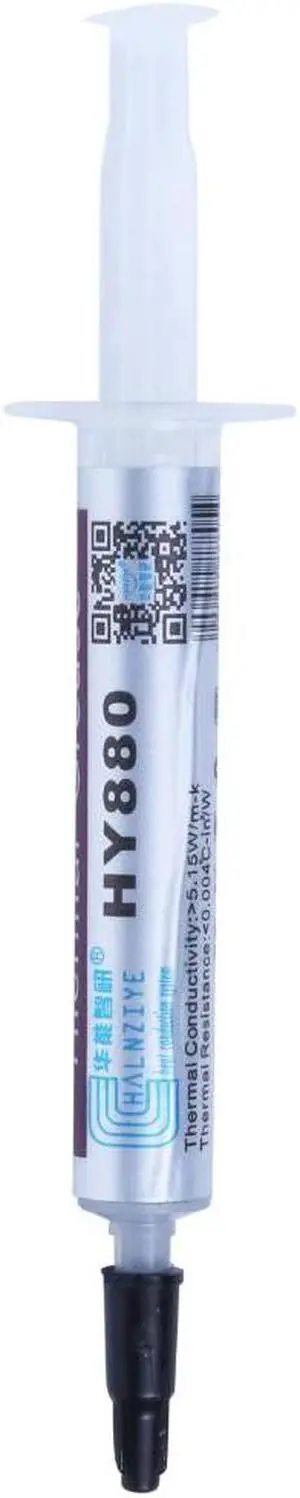 1PC 3g HY880 Thermal Grease Syringe Compound Paste For CPU VGA LED Chipset PC