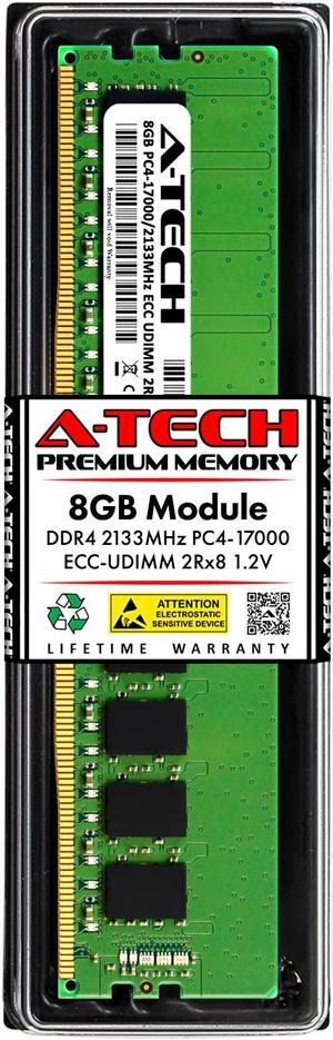 8GB RAM Replacement for Dell 370-ACFV, 370-ACJC, A8526300, H5P71, SNPH5P71C/8G | DDR4 2133MHz PC4-17000 ECC UDIMM 2Rx8 Server Memory