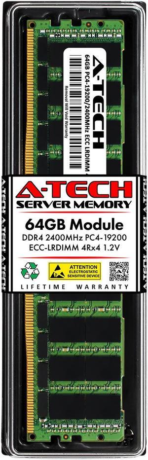 64GB RAM Replacement for Hynix HMAA8GL7AMR4N-UH, HMAA8GL7MMR4N-UH | DDR4 2400MHz PC4-19200 ECC LRDIMM 4DRx4 (4Rx4) Server Memory