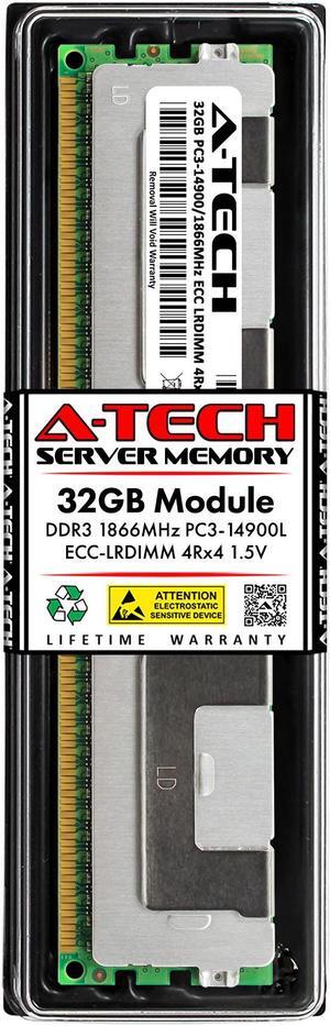 32GB RAM Replacement for Samsung M386B4G70BM0-CMA3, M386B4G70DM0-CMA3, M386B4G70DM0-CMA4 | DDR3 1866MHz PC3-14900 ECC LRDIMM 4Rx4 Server Memory