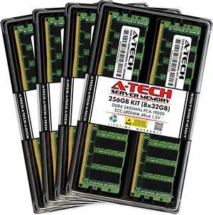 256GB (8x32GB) RAM for Dell PowerEdge R430, R530, R630, R630 XL, R730, R730 XL, R730xd, R730xd XL, R830, R930 | 13th Gen. Rack Servers | DDR4 2400MHz ECC LRDIMM PC4-19200 4Rx4 Load Reduced Memory Kit