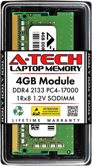 4GB RAM Replacement for HP 798036-001, 799086-361, 820569-001, P1N53AA, P1N53AT, T0H89AA | DDR4 2133MHz PC4-17000 SODIMM 1Rx8 Laptop Memory