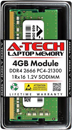 4GB RAM Replacement for Micron MTA4ATF51264HZ-2G6, MTA4ATF51264HZ-2G6J1 | DDR4 2666MHz PC4-21300 SODIMM 1Rx16 Laptop Memory
