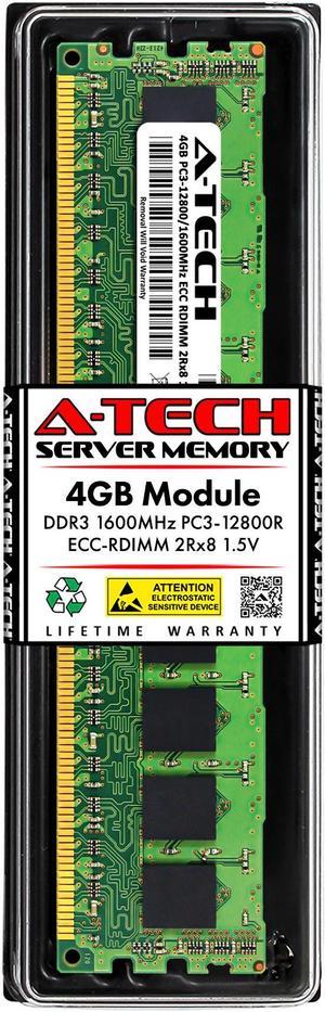 4GB RAM Replacement for Samsung M392B5273CH0-CK0, M392B5273DH0-CK0, M393B5273CH0-CK0, M393B5273DH0-CK0, M393B5273EB0-CK0, M393B5273QB0-CK0 | DDR3 1600MHz PC3-12800 ECC RDIMM 2Rx8 Server Memory