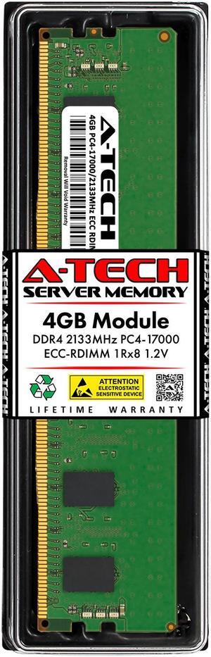4GB RAM Replacement for IBM-Lenovo 46W0784, 4X70F28588, 4X70G78060 | DDR4 2133MHz PC4-17000 ECC RDIMM 1Rx8 Server Memory