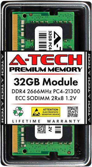 32GB RAM Replacement for IBM-Lenovo 4X70V98059 | DDR4 2666MHz PC4-21300 ECC SODIMM 2Rx8 Server Memory