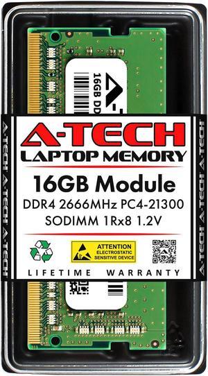 16GB RAM Replacement for Kingston KCP426SS8/16, KF426S16IB/16, KVR26S19S8/16 | DDR4 2666MHz PC4-21300 SODIMM 1Rx8 Laptop Memory