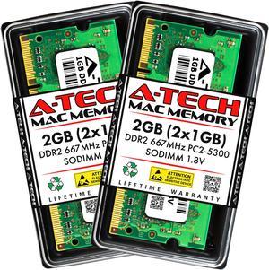 2GB Kit (2x1GB) RAM for Apple MacBook Pro (Late 2006, Mid 2007, Early 2008) MacBook (Early 2006/2008/2009, Late 2006, Mid/Late 2007) iMac (2006, Mid 2007) Mac mini (Early/Late 2006, Mid 2007) Memory