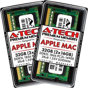 A-Tech 32GB Kit (2x16GB) RAM for Apple iMac (Late 2015) | DDR3 1866MHz PC3-14900 SODIMM 204-Pin Memory Upgrade