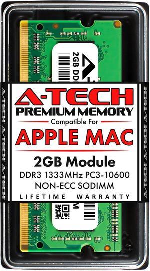 A-Tech 2GB RAM for Apple MacBook Pro (Early/Late 2011), iMac (Mid 2010, Mid/Late 2011), Mac mini (Mid 2011) | DDR3 1333MHz PC3-10600 SODIMM 204-Pin Memory Upgrade