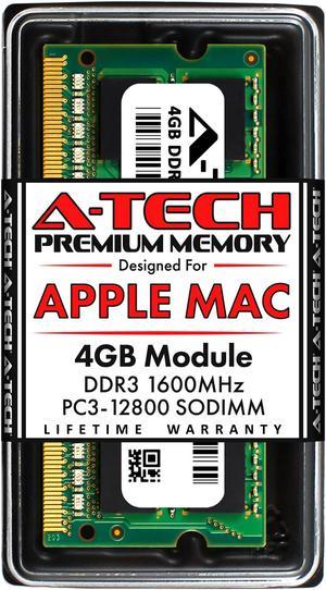 A-Tech 4GB RAM for Apple MacBook Pro (Mid 2012), iMac (Late 2012, Early/Late 2013, Late 2014, Mid 2015), Mac mini (Late 2012) | DDR3 1600MHz PC3-12800 SODIMM 204-Pin Memory Upgrade