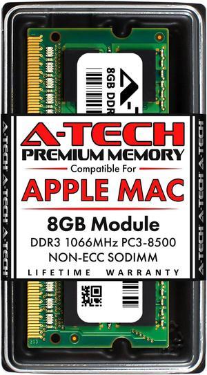 A-Tech 8GB RAM for Apple MacBook Pro (Mid 2010), MacBook (Mid 2010), iMac (Late 2009), Mac mini (Mid 2010) | DDR3 1066MHz PC3-8500 SODIMM 204-Pin Memory Upgrade