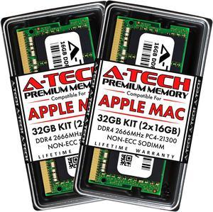 A-Tech 32GB Kit (2x16GB) RAM for Apple iMac (2019, 2020), Mac mini (Late 2018, Early 2020) | DDR4 2666MHz PC4-21300 SODIMM 260-Pin Memory Upgrade