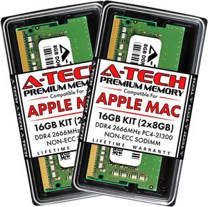 A-Tech 16GB Kit (2x8GB) RAM for Apple iMac (2019, 2020), Mac mini (Late 2018, Early 2020) | DDR4 2666MHz PC4-21300 SODIMM 260-Pin Memory Upgrade