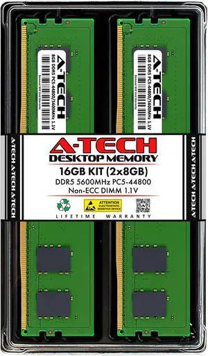 Crucial DDR5 Classic 16GB (2 x 8GB) DDR5 5600 (PC5 44800