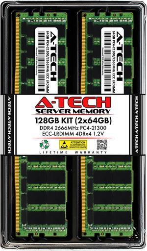 A-Tech 128GB Kit (2x64GB) RAM for Apple Mac Pro (2019, 8-Core, Rack & Tower) | DDR4 2666/2667MHz PC4-21300 ECC LRDIMM 288-Pin Memory Upgrade
