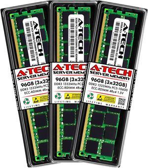 A-Tech 96GB Kit (3x32GB) RAM for Apple Mac Pro (Late 2013, Cylinder) | DDR3 1333MHz PC3-10600 ECC RDIMM 240-Pin Memory Upgrade
