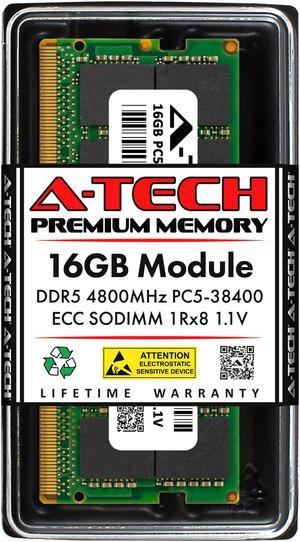 16GB RAM Replacement for HP N25152-001, N08503-001 | DDR5 4800MHz PC5-38400 ECC SODIMM 1Rx8 NAS Microserver Memory