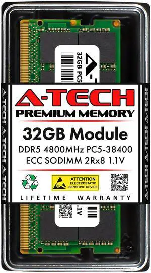 32GB RAM Replacement for Samsung M426R4GA3BB0-CQK | DDR5 4800MHz PC5-38400 ECC SODIMM 2Rx8 NAS Microserver Memory