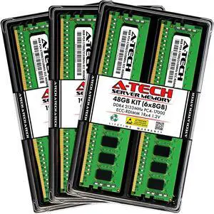 48GB (6x8GB) RAM for Dell PowerEdge R430, R530, R630, R630 XL, R730, R730 XL, R730xd, R730xd XL, R830, R930 | 13th Gen. Rack Servers | DDR4 2133MHz ECC RDIMM PC4-17000 1Rx4 Registered Memory Kit 48GB (6x8GB) RAM for Dell PowerEdge R430, R530, R630, R630 XL, R730, R730 XL, R730xd, R730xd XL, R830, R930 | 13th Gen. Rack Servers | DDR4 2133MHz ECC RDIMM PC4-17000 1Rx4 Registered Memory Kit