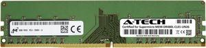 Supermicro Certified MEM-DR480L-CL01-UN26 | Micron 8GB PC4-21300 DDR4 2666MHz 1Rx8 Non-ECC DIMM 288-Pin Desktop Memory RAM