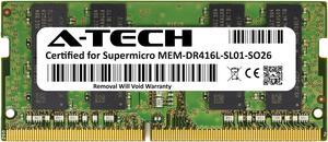 Supermicro Certified MEM-DR416L-SL01-SO26 | Samsung M471A2K43CB1-CTD | 16GB PC4-21300 DDR4 2666MHz 2Rx8 Non-ECC SODIMM 260-Pin Laptop Memory RAM