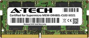 Supermicro Certified MEM-DR480L-CL02-SO21 | Micron 8GB PC4-17000 DDR4 2133MHz 2Rx8 Non-ECC SODIMM 260-Pin Laptop Memory RAM