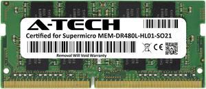 Supermicro Certified MEM-DR480L-HL01-SO21 | Hynix HMA41GS6AFR8N-TF | 8GB PC4-17000 DDR4 2133MHz 2Rx8 Non-ECC SODIMM 260-Pin Laptop Memory RAM