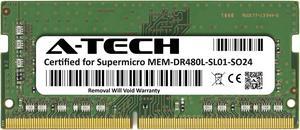 Supermicro Certified MEM-DR480L-SL01-SO24 | Samsung M471A1K43CB1-CRC | 8GB PC4-19200 DDR4 2400MHz 1Rx8 Non-ECC SODIMM 260-Pin Laptop Memory RAM
