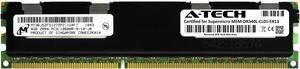 Supermicro Certified MEM-DR340L-CL01-ER13 | Micron MT36JSZF51272PZ-1G4F1 | 4GB PC3-10600 DDR3 1333MHz 2Rx4 Dual Rank ECC RDIMM Registered 240-Pin Server Memory RAM