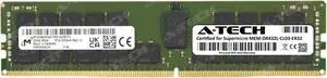 Supermicro Certified MEM-DR432L-CL03-ER32 | Micron MTA36ASF4G72PZ-3G2E7 | 32GB PC4-25600 DDR4 3200MHz 2Rx4 Dual Rank ECC RDIMM Registered 288-Pin Server Memory RAM