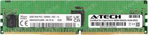 Supermicro Certified MEM-DR432L-HL04-ER32 | Hynix HMAA4GR7CJR8N-XN | 32GB PC4-25600 DDR4 3200MHz 2Rx8 Dual Rank ECC RDIMM Registered 288-Pin Server Memory RAM