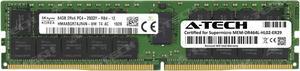 Supermicro Certified MEM-DR464L-HL02-ER29 | Hynix HMAA8GR7AJR4N-WM | 64GB PC4-23400 DDR4 2933MHz 2Rx4 Dual Rank ECC RDIMM Registered 288-Pin Server Memory RAM