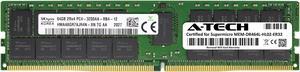 Supermicro Certified MEM-DR464L-HL02-ER32 | Hynix HMAA8GR7AJR4N-XN | 64GB PC4-25600 DDR4 3200MHz 2Rx4 Dual Rank ECC RDIMM Registered 288-Pin Server Memory RAM