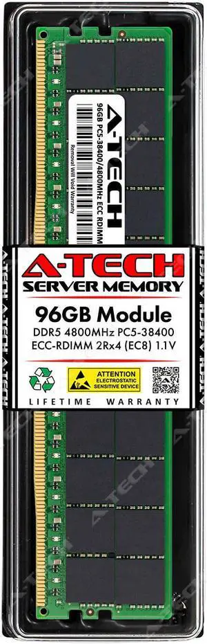 96GB RAM Replacement for Hynix HMCGM4MEBRB, HMCGM4MEBRB237N | DDR5 4800MHz PC5-38400 ECC RDIMM 2Rx4 Server Memory