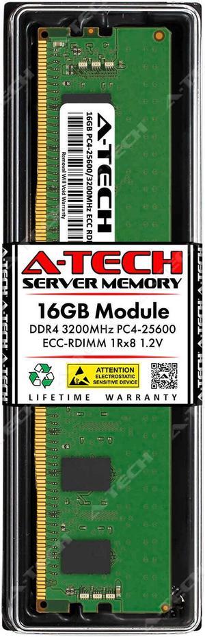 16GB RAM Replacement for Micron MTA9ASF2G72PZ-3G2B1, MTA9ASF2G72PZ-3G2E1, MTA9ASF2G72PZ-3G2F1 | DDR4 3200MHz PC4-25600 ECC RDIMM 1Rx8 Server Memory