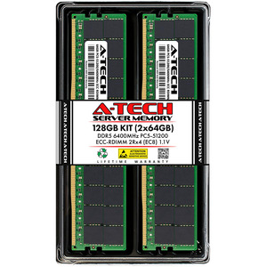 A-Tech 128GB Server RAM Kit (4x 32GB) DDR4 2933MHz PC4-23400 ECC Registered RDIMM