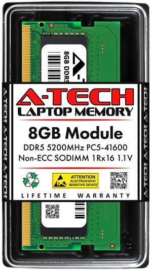 Crucial 16GB 262-Pin DDR5 SO-DIMM DDR5 5200 (PC5 41600